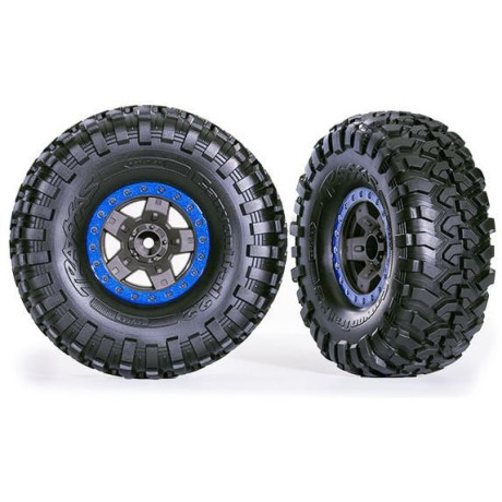 Traxxas kolo 2.2", disk TRX-4 Sport šedý/modrý, pneu Canyon Trail (2)