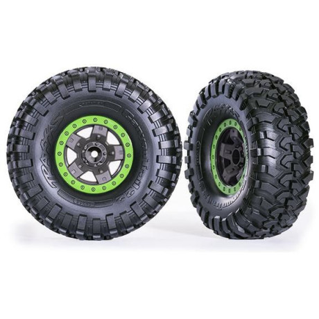 Traxxas kolo 2.2", disk TRX-4 Sport šedý/modrý, pneu Canyon Trail (2)