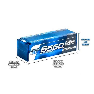 HV LCG Modified GRAPHENE-4.1 6550mAh Hardcase Akku - 15.2V LiPo - 120C/60C