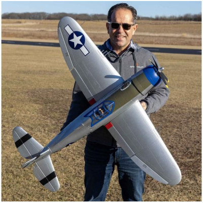 E-flite P-47 Razorback 1.2m SAFE Select BNF Basic