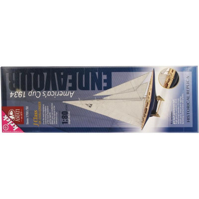 AMATI Endeavour plachetnice 1934 1:80 kit s hotovým trupem