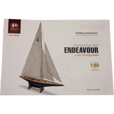 AMATI Endeavour plachetnice 1934 1:80 kit s hotovým trupem