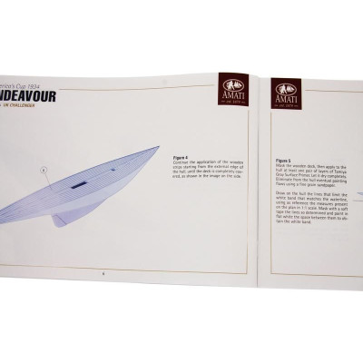 AMATI Endeavour plachetnice 1934 1:80 kit s hotovým trupem