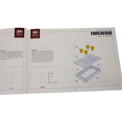 AMATI Endeavour plachetnice 1934 1:80 kit s hotovým trupem