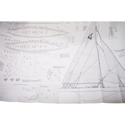 AMATI Endeavour plachetnice 1934 1:80 kit s hotovým trupem