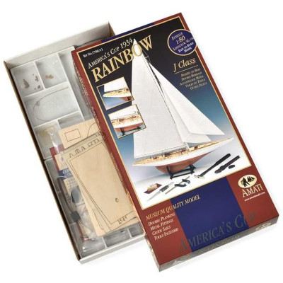 AMATI Rainbow plachetnice 1934 1:80 kit s hotovým trupem