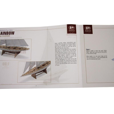 AMATI Rainbow plachetnice 1934 1:80 kit s hotovým trupem