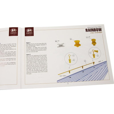 AMATI Rainbow plachetnice 1934 1:80 kit s hotovým trupem