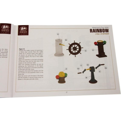 AMATI Rainbow plachetnice 1934 1:80 kit s hotovým trupem