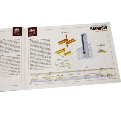 AMATI Rainbow plachetnice 1934 1:80 kit s hotovým trupem