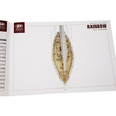 AMATI Rainbow plachetnice 1934 1:80 kit s hotovým trupem