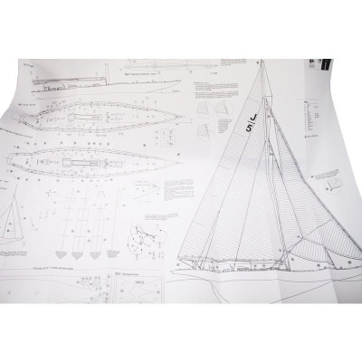 AMATI Rainbow plachetnice 1934 1:80 kit s hotovým trupem