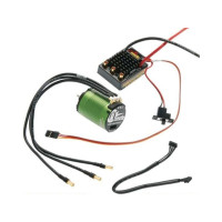 1406 4600rpm érzékelt kefe nélküli motor és Sidewinder V3 vezérlő készlet 1:10 Short Course és Stadium Truck 2WD RC autómodellekhez 2S LiPol tápegységgel. NEM használható 4WD Short Course modellekben. A Sidewinder V3 vezérlő nem támogatja az érzékelő használatát.