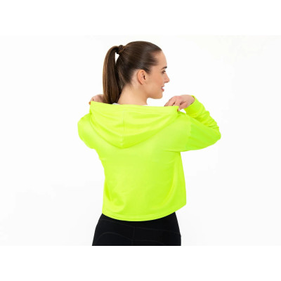 Dámska mikina krátka NEON YELLOW