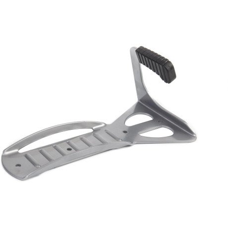 Crussis Držiak bicykla a kolobežky na stenu za predné koleso Fe, strieborný