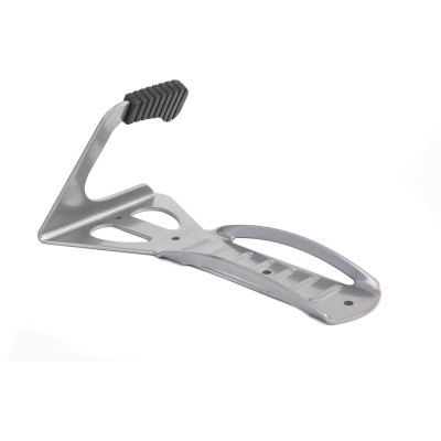 Crussis Držiak bicykla a kolobežky na stenu za predné koleso Fe, strieborný