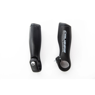 Rohy CRUSSIS 9,7cm, hliníkové, čierná mat