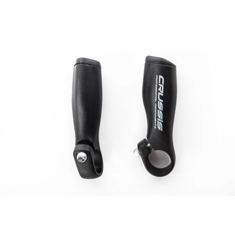 Rohy CRUSSIS 9,7cm, hliníkové, čierná mat