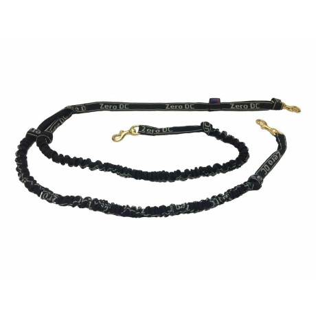 Crussis Vôdzka s tlmičom pre 2 psy nad 10kg (2,5m, 2 karabíny, čierne)