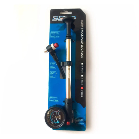 Hustilka na odpružené vidlice s manometrom