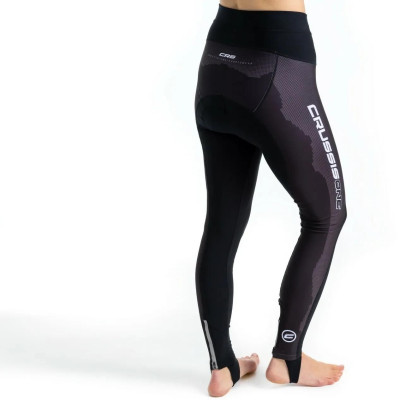 Dámske cyklistické nohavice CRUSSIS - ONE, čierna / biela