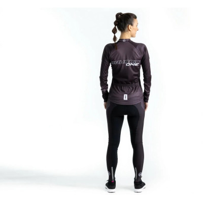 Dámske cyklistické nohavice CRUSSIS - ONE, čierna / biela