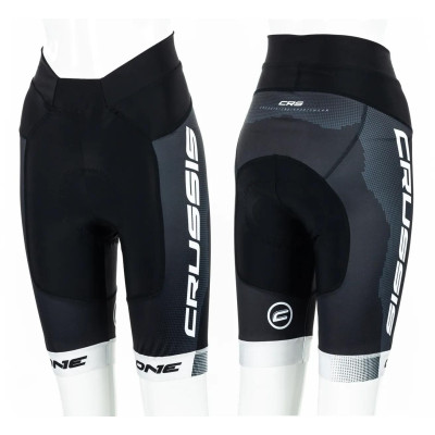 Dámské cyklistické kraťasy CRUSSIS - ONE, černá/bílá