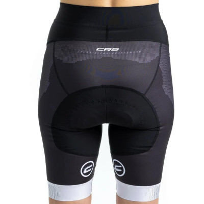 Dámské cyklistické kraťasy CRUSSIS - ONE, černá/bílá
