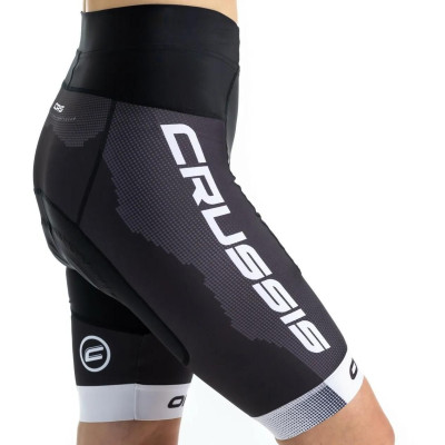Dámské cyklistické kraťasy CRUSSIS - ONE, černá/bílá