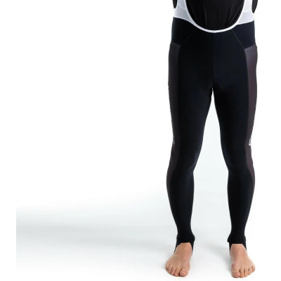 Cyklistické kalhoty se šlemi CRUSSIS - ONE, černá/bílá