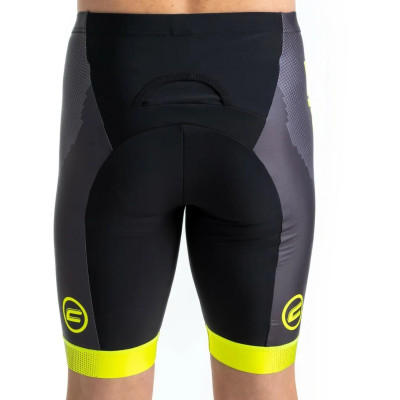 Elastické kraťasy CRUSSIS, černá/žlutá