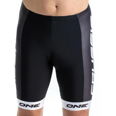 Elastické kraťasy CRUSSIS - ONE, černá/bílá