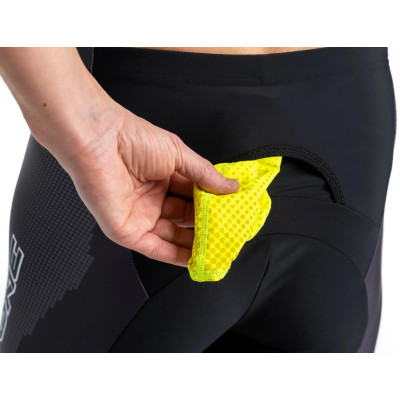 Elastické kraťasy CRUSSIS - ONE, černá/bílá