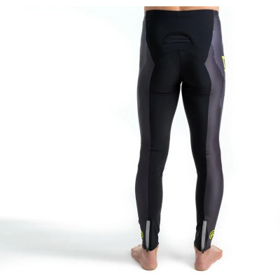 Elastické kalhoty CRUSSIS, černá/žlutá