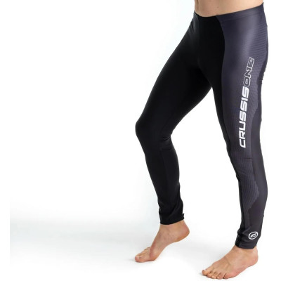 Elastické kalhoty CRUSSIS - ONE, černá/bílá