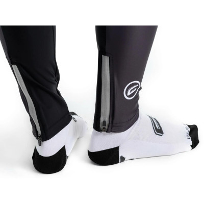 Elastické kalhoty CRUSSIS - ONE, černá/bílá