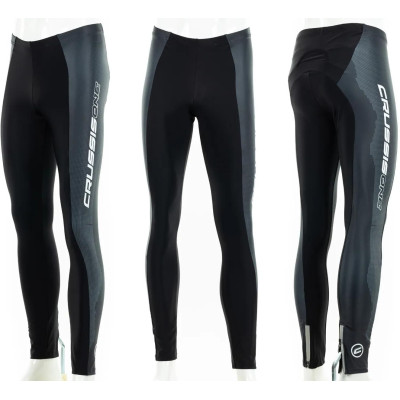 Elastické kalhoty CRUSSIS - ONE, černá/bílá