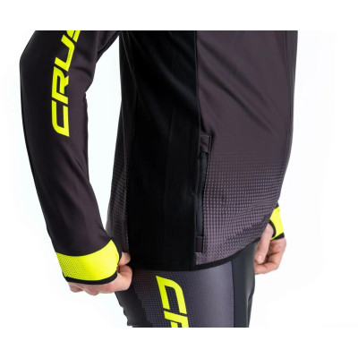 Mikina CRUSSIS, černá/žlutá