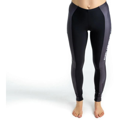 Dámské elastické kalhoty CRUSSIS - ONE, černá/bílá