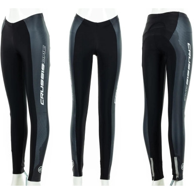 Dámské elastické kalhoty CRUSSIS - ONE, černá/bílá