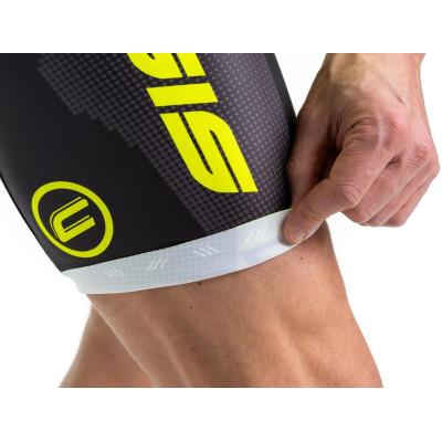 Elastické kraťasy CRUSSIS, černá/žlutá