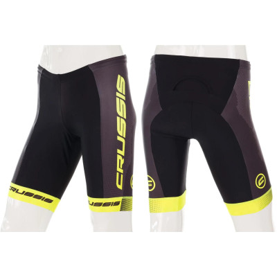 Elastické kraťasy CRUSSIS, černá/žlutá