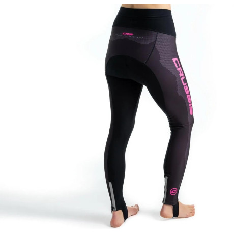 Dámské cyklistické kalhoty CRUSSIS, černá/růžová