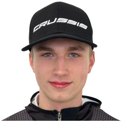 Šiltovka CRUSSIS, čierna s bielym logom