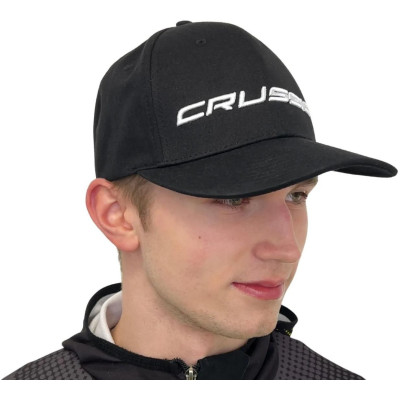Šiltovka CRUSSIS, čierna s bielym logom