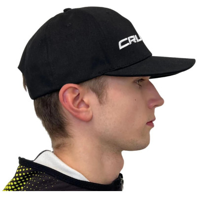 Šiltovka CRUSSIS, čierna s bielym logom