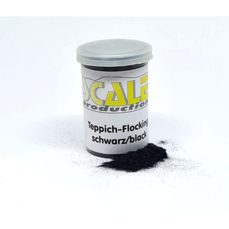 Kobercový Flocking čierny