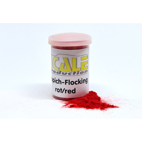 Kobercový Flocking červený