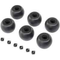 Pótalkatrész Losi 1:4 Promoto-MX RC modellhez: kerekek és megállók a tartórudakhoz (6 db)