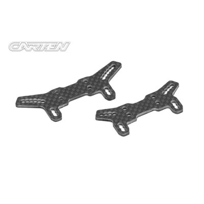 CARTEN uhlíkové parohy/držáky olejových tlumičů přední&zadní, 1+1 ks.